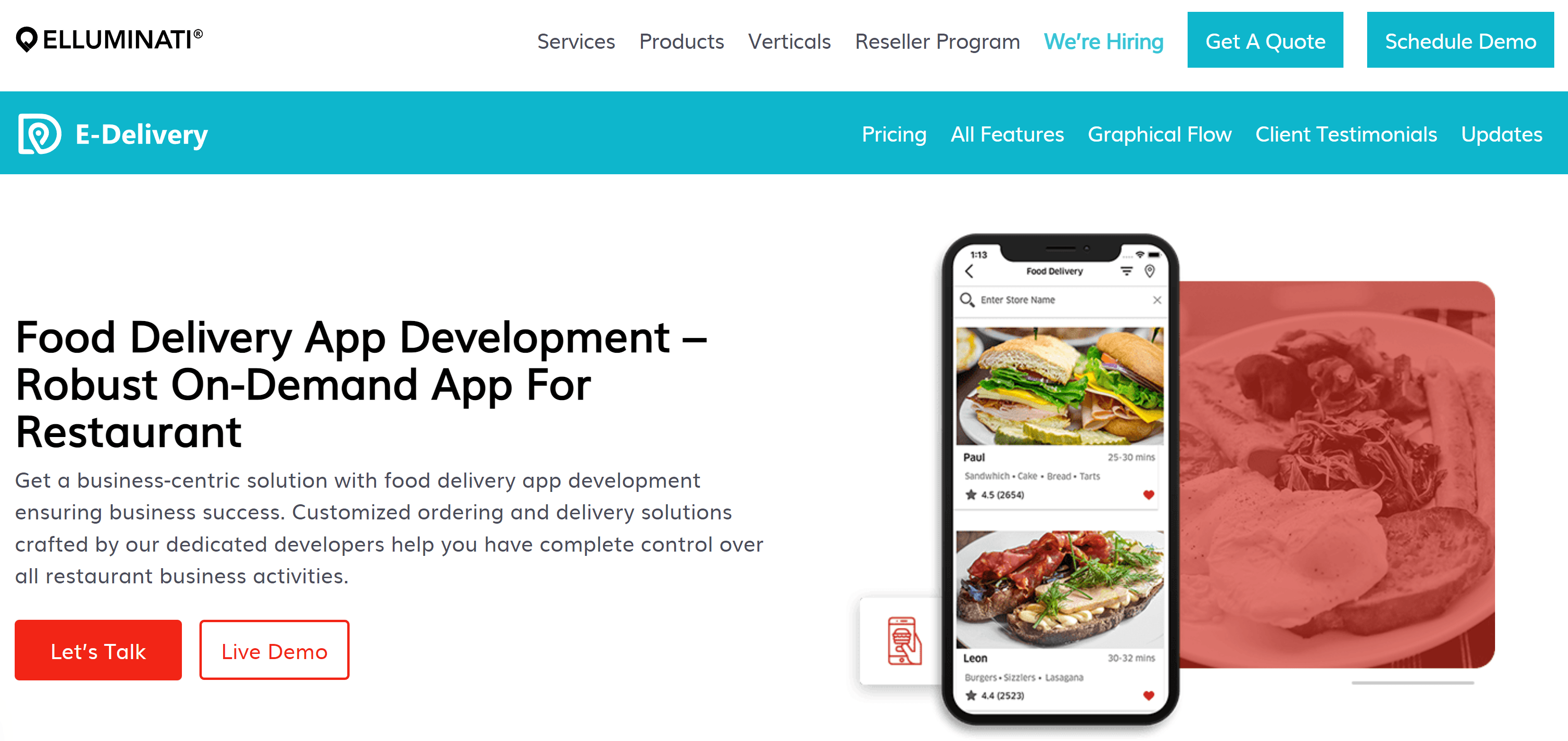 Restaurant Delivery App Builder - Create Your Food Ordering App Today -  Elluminati Inc.